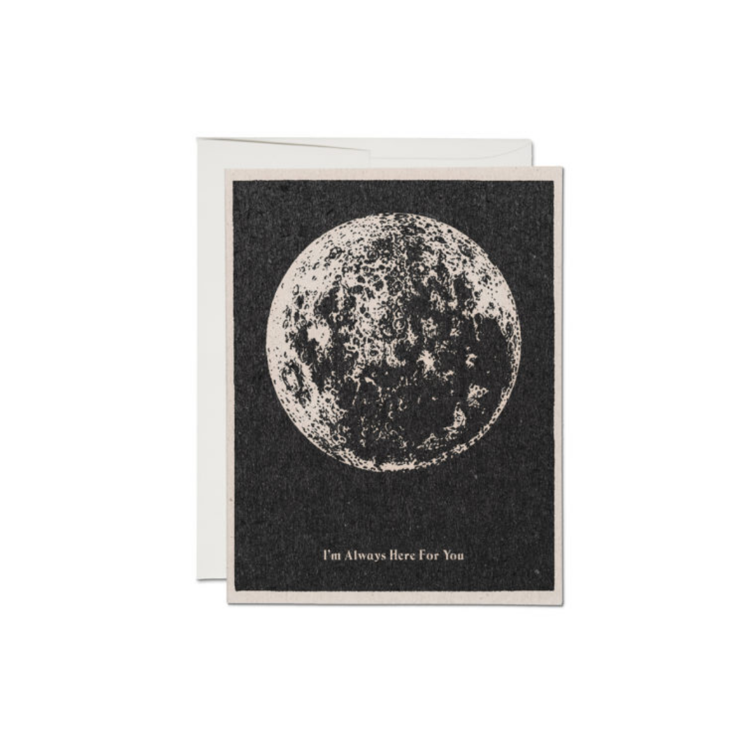 Here For You Moon Red Cap Cards