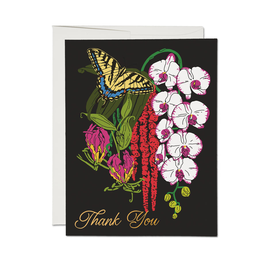 Swallowtail Thank You Card