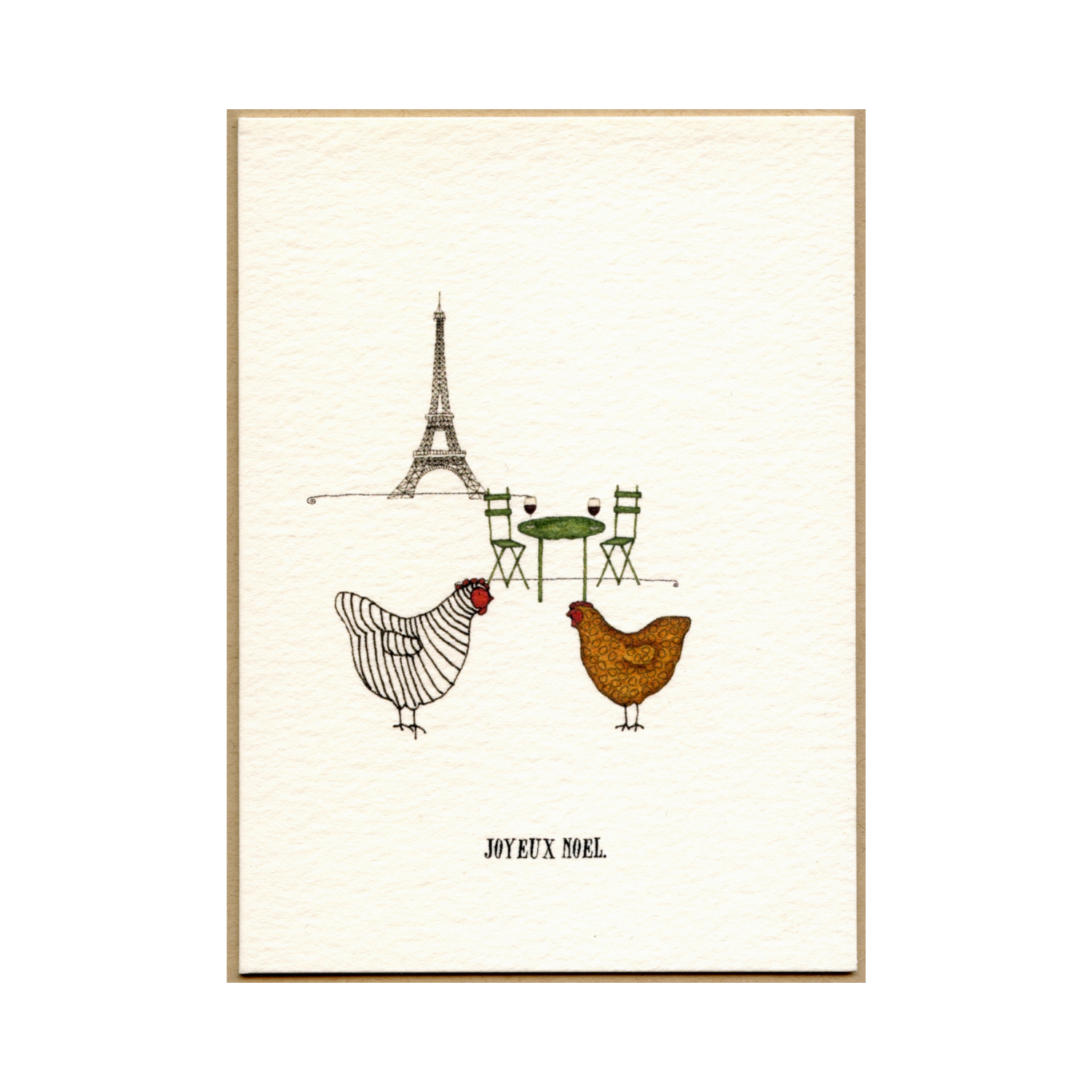 Chickens Celebrate Christmas Boxed Cards Set/6