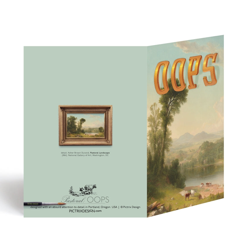 Oops Greeting Card