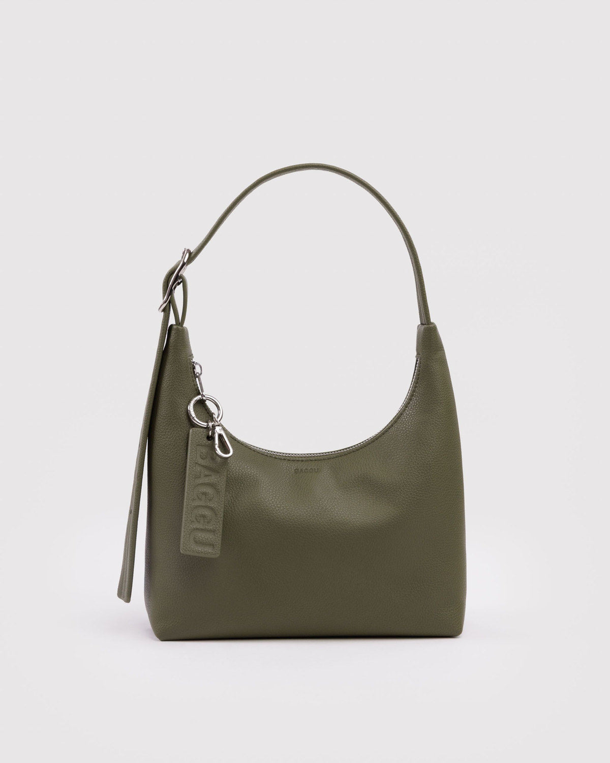 Mini Recycled Leather Shoulder Bag - Loden