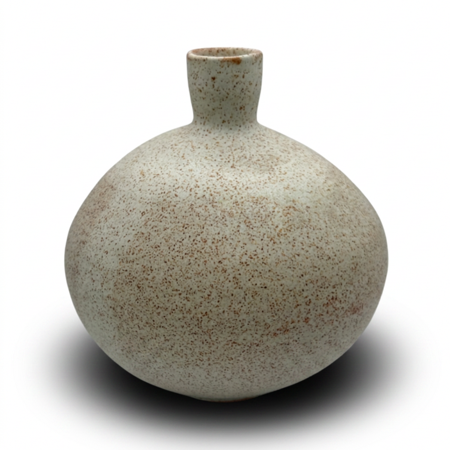 Weed Pot- Matte Ivory Speckle