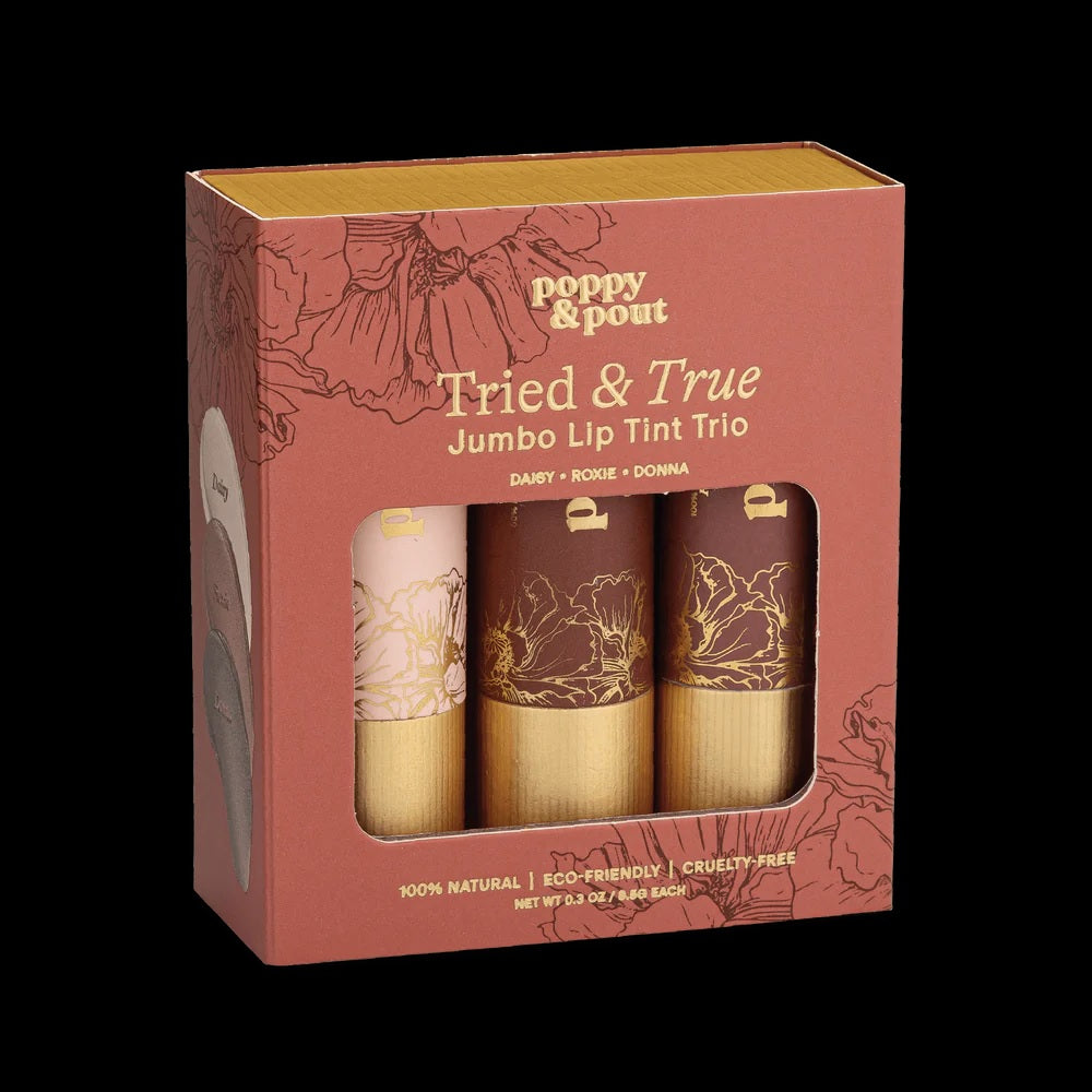 Lip Tint Gift Set - Tried & True Poppy & Pout