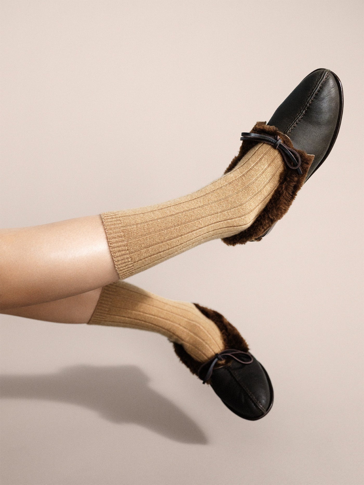 Italia Cashmere Cozy Rib Crew Socks