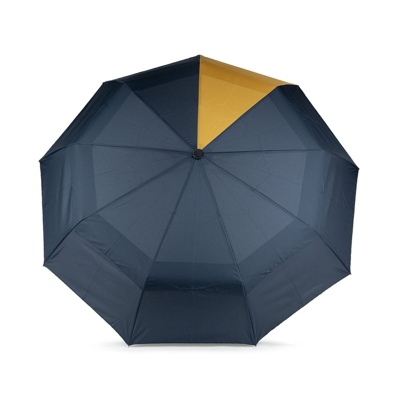 Waterloo Recycled Nylon Umbrella - Midnight/Corn