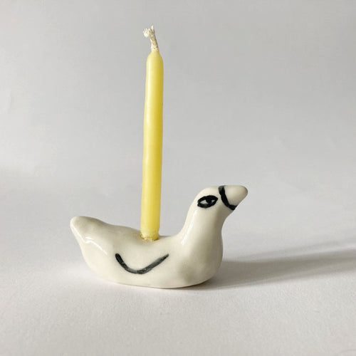 Load image 1 in gallery view. Handmade Ceramic Duck Cake Topper - Birthday Candle Holder Steph Becker
