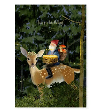Gnome Magic Birthday Card