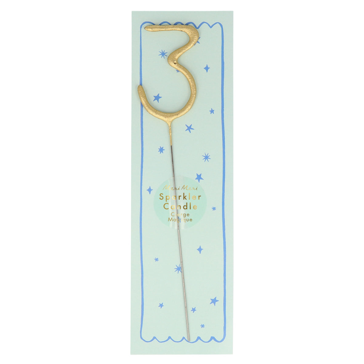 Gold Sparkler Number Candles