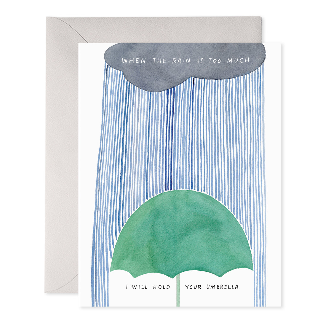 Hold Your Umbrella Sympathy Card