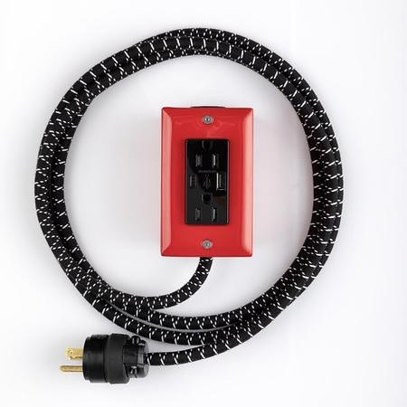 8' Exto Extension Cord with Dual USB/C and Outlet