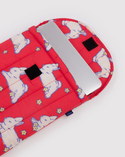 Load image 1 in gallery view. Puffy Laptop Sleeve 16" - Bunnies