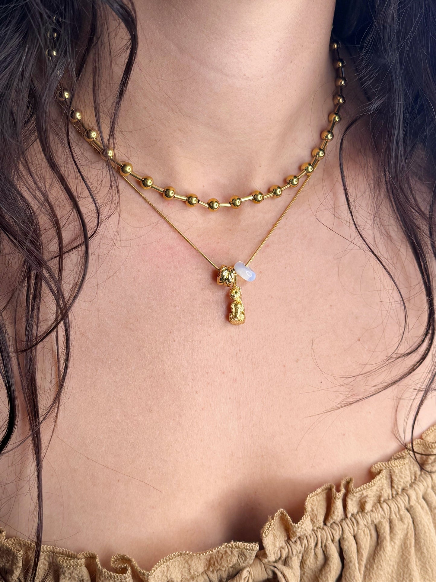 Laurel Charm Spacer - Chevron