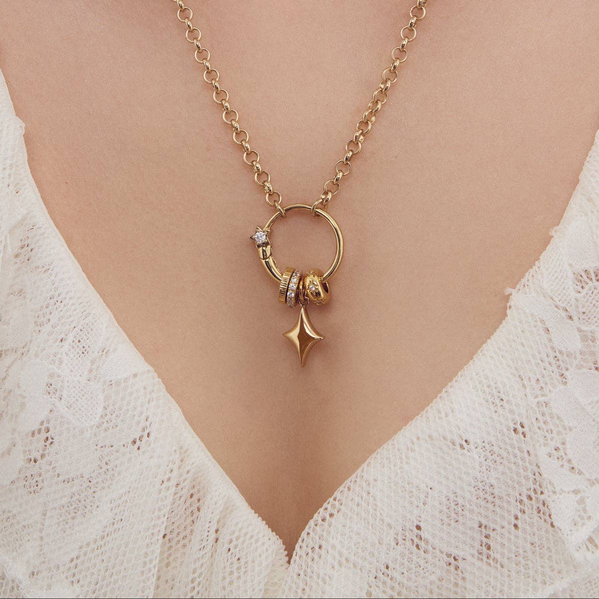 Lustra Puffy Star Charm