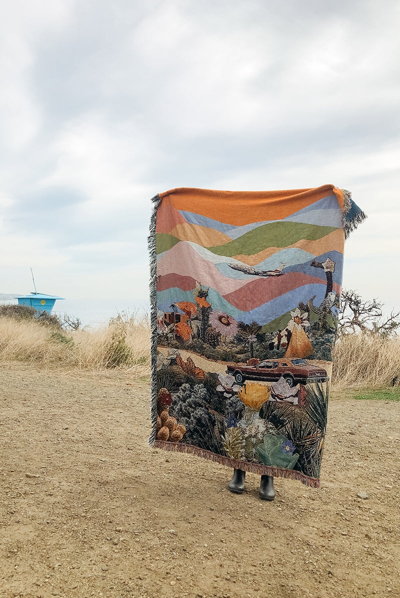 Desert Trip Throw Blanket