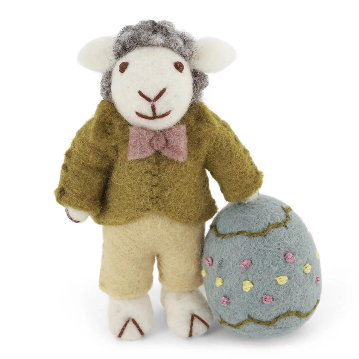 Grey Sheep w/Dark Green Jacket & Big Egg - Homage Pasadena