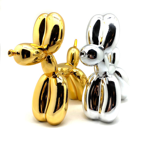 Load image 1 in gallery view. Medium Resin Balloon Dog