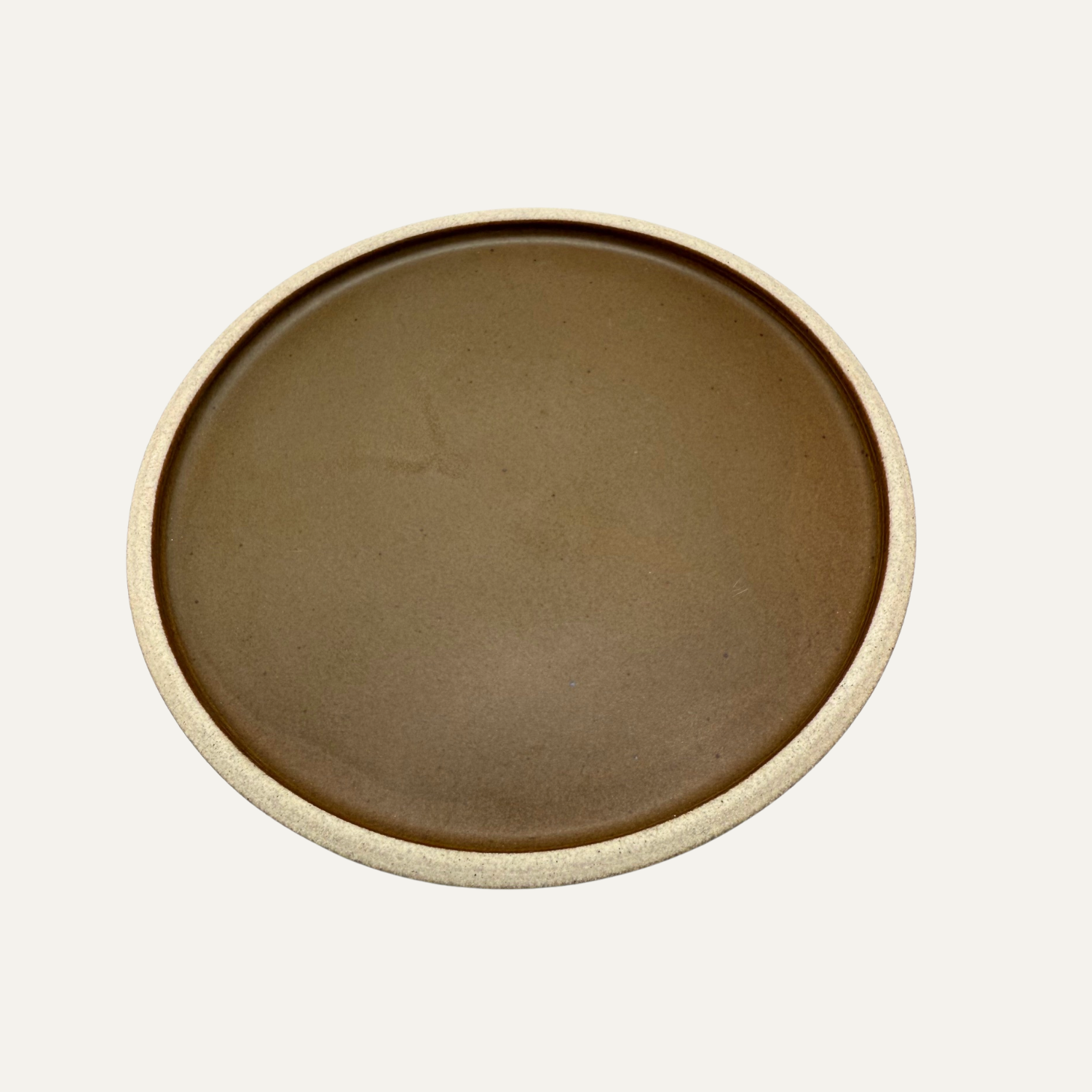 Matte Glazed Plate - 8.5" - Cocoa Brown