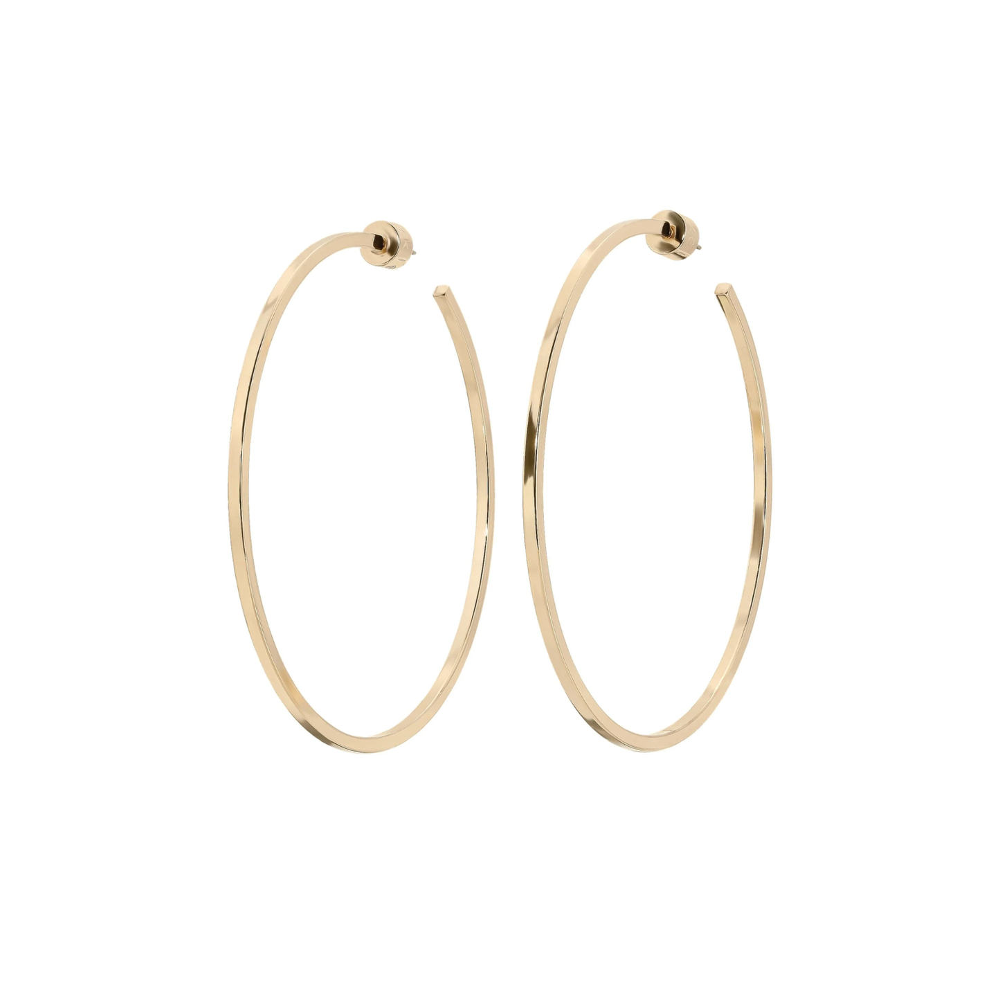Ava 3" Square Wire Hoop Earring