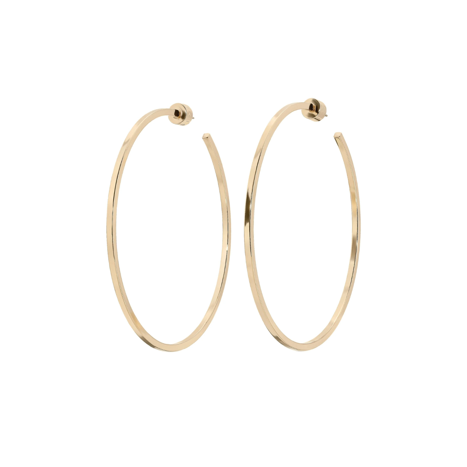 Ava 3" Square Wire Hoop Earring