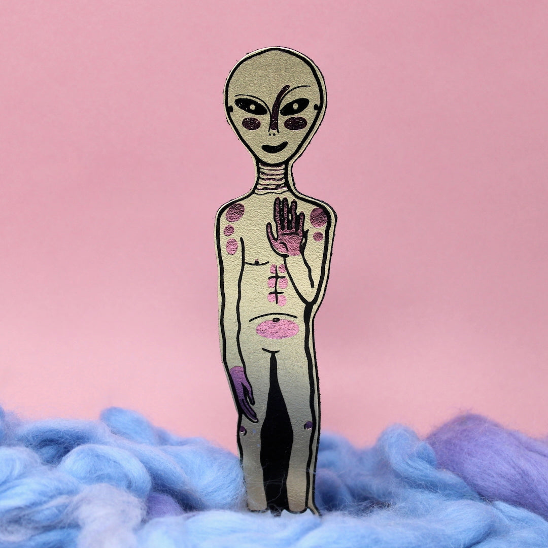 Alien Leather Bookmark Ark Colour Design