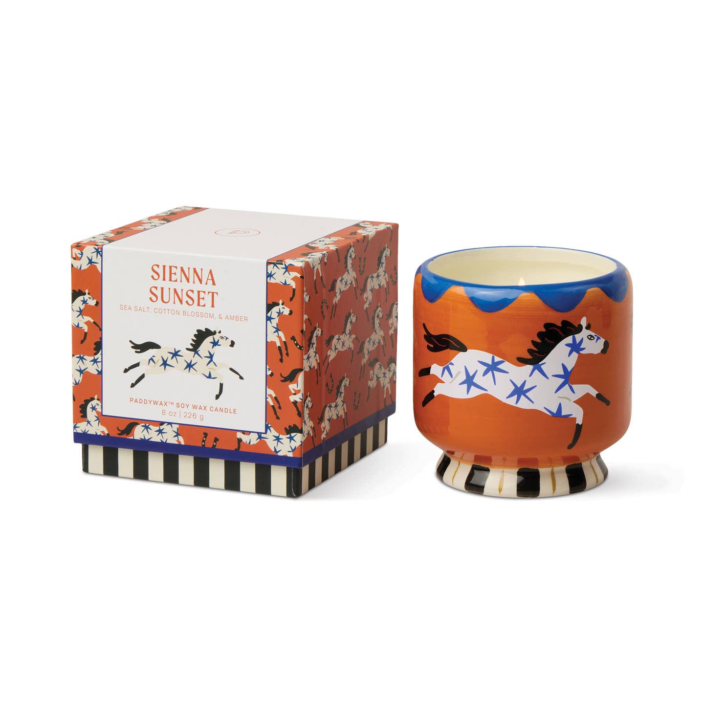A Dopo Horse Ceramic Candle - Sienna Sunset