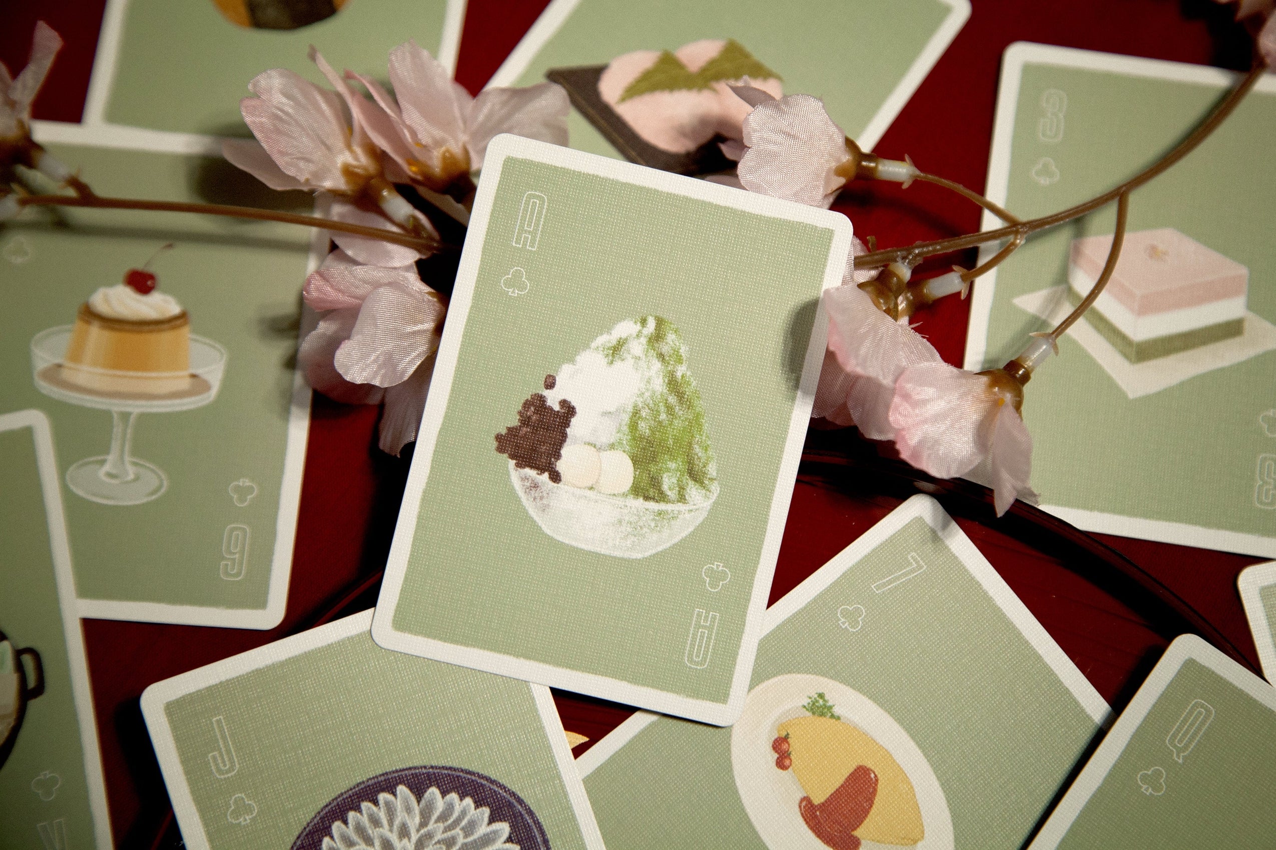Oishii Playing Cards Vermilion Collection