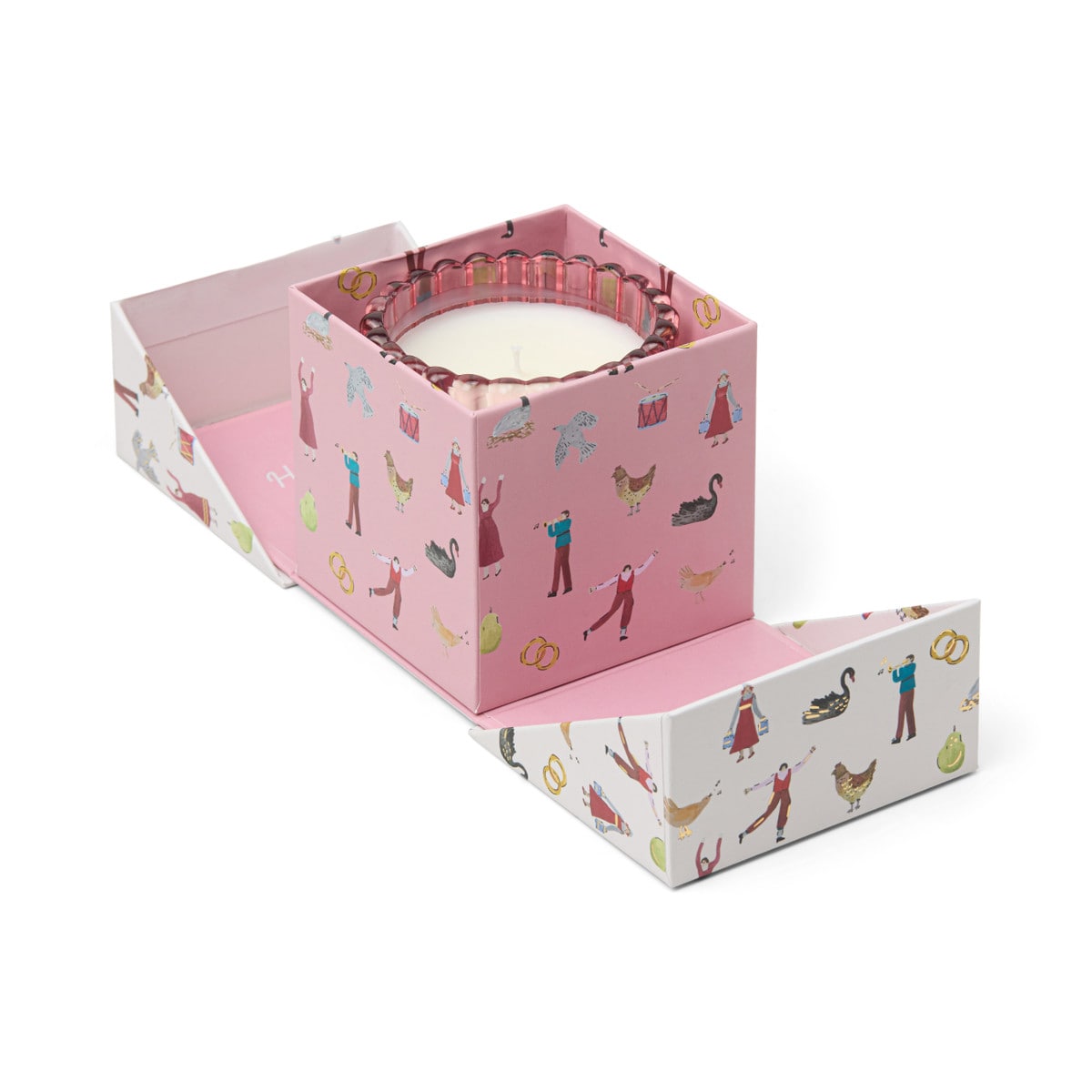 12 Days Of Christmas Candle 4.5 oz - Pink Peppermint