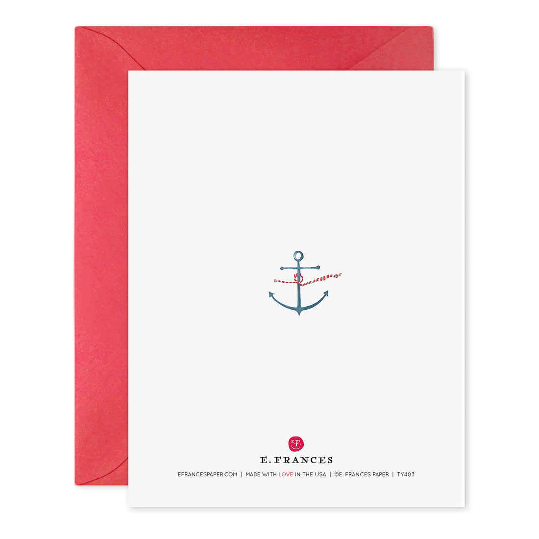 Frankie the Whale Thanks Card E. Frances Paper