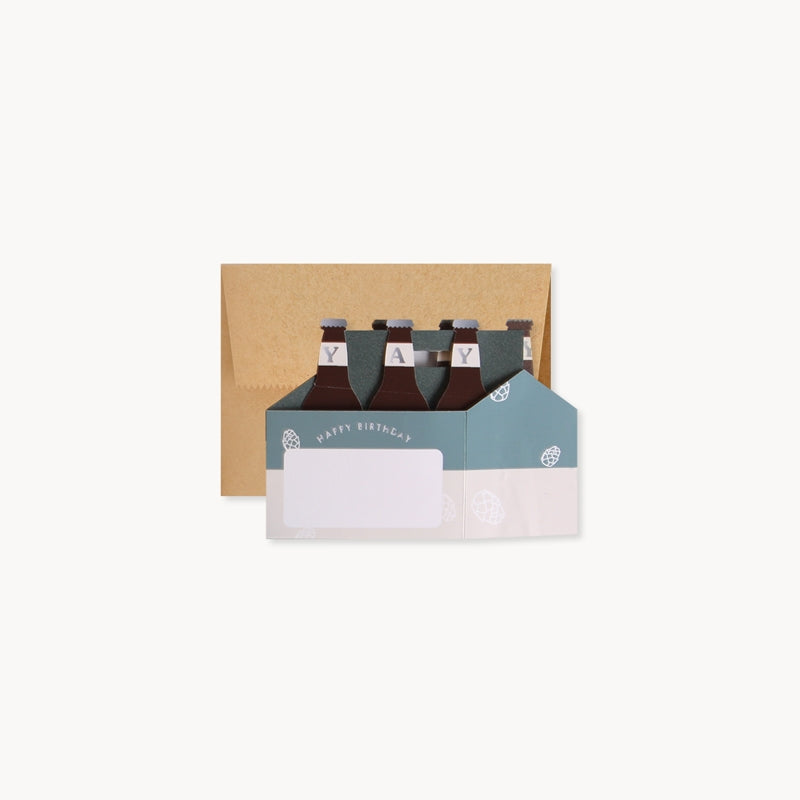 Beers To You Pop-Up Birthday Card UWP Luxe