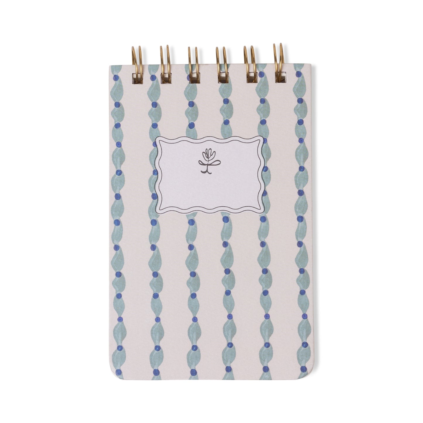 Twin Wire Notepad - Wavy Blue Designworks Ink