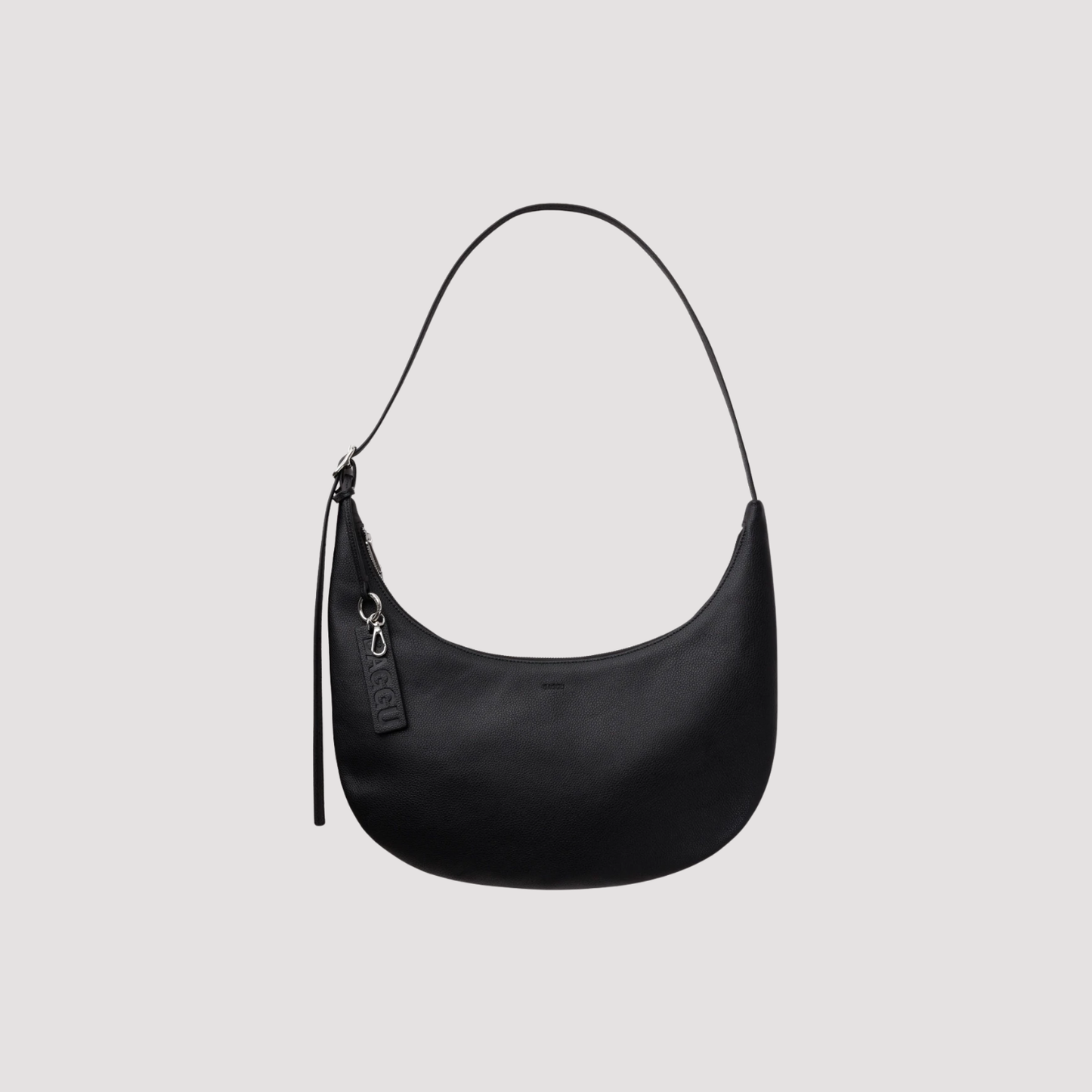 Medium Recycled Leather Flat Crescent