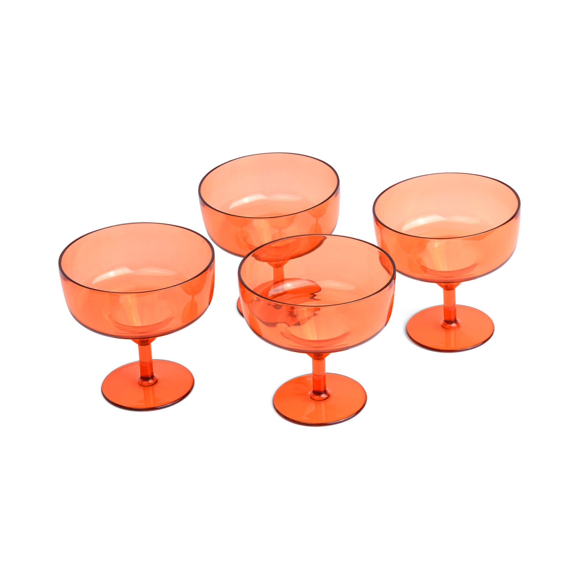 The Rue Margarita Glass - Set of 4 - Orange