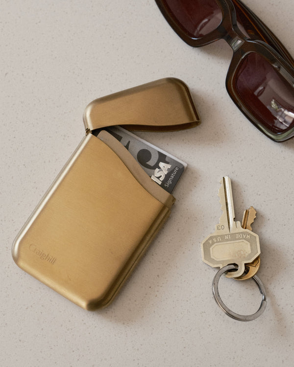 Summit Card Case - Vapor Brass