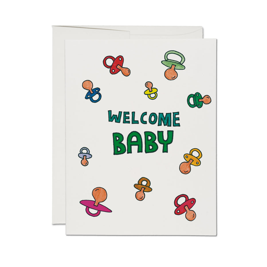 Pacifier Baby Card
