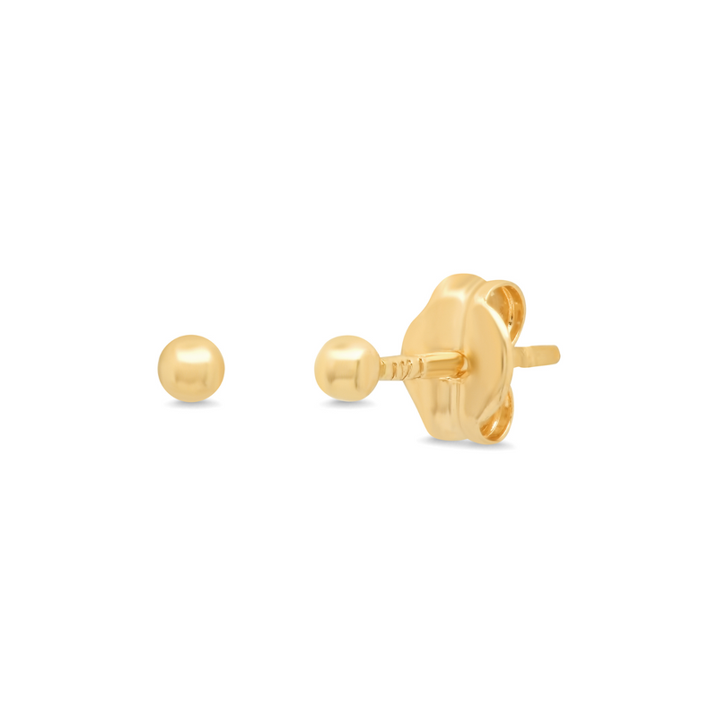 14K Gold Ball Studs - 2mm