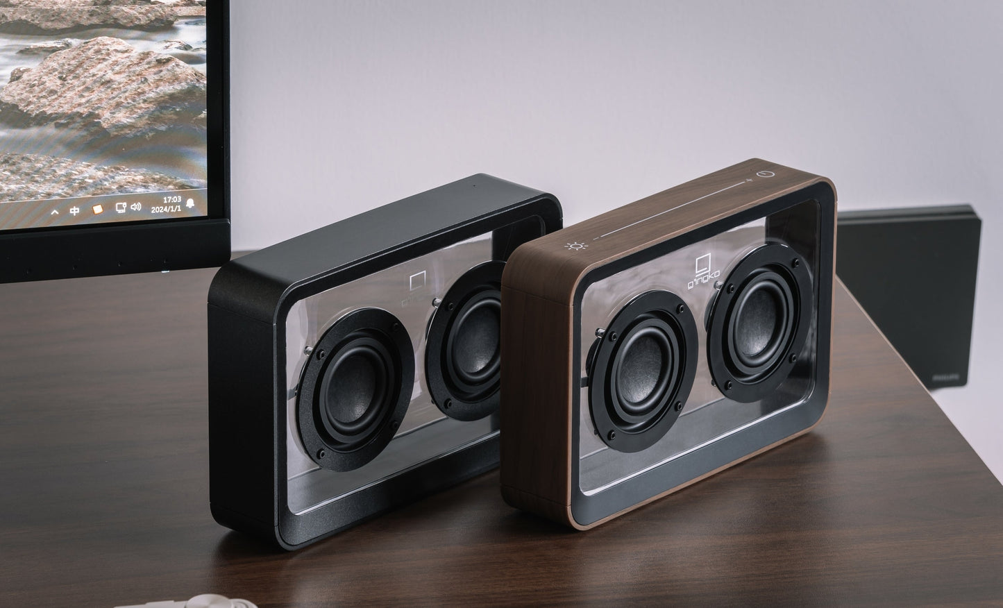 Mage See-Through Speaker - Walnut Gingko Electronics