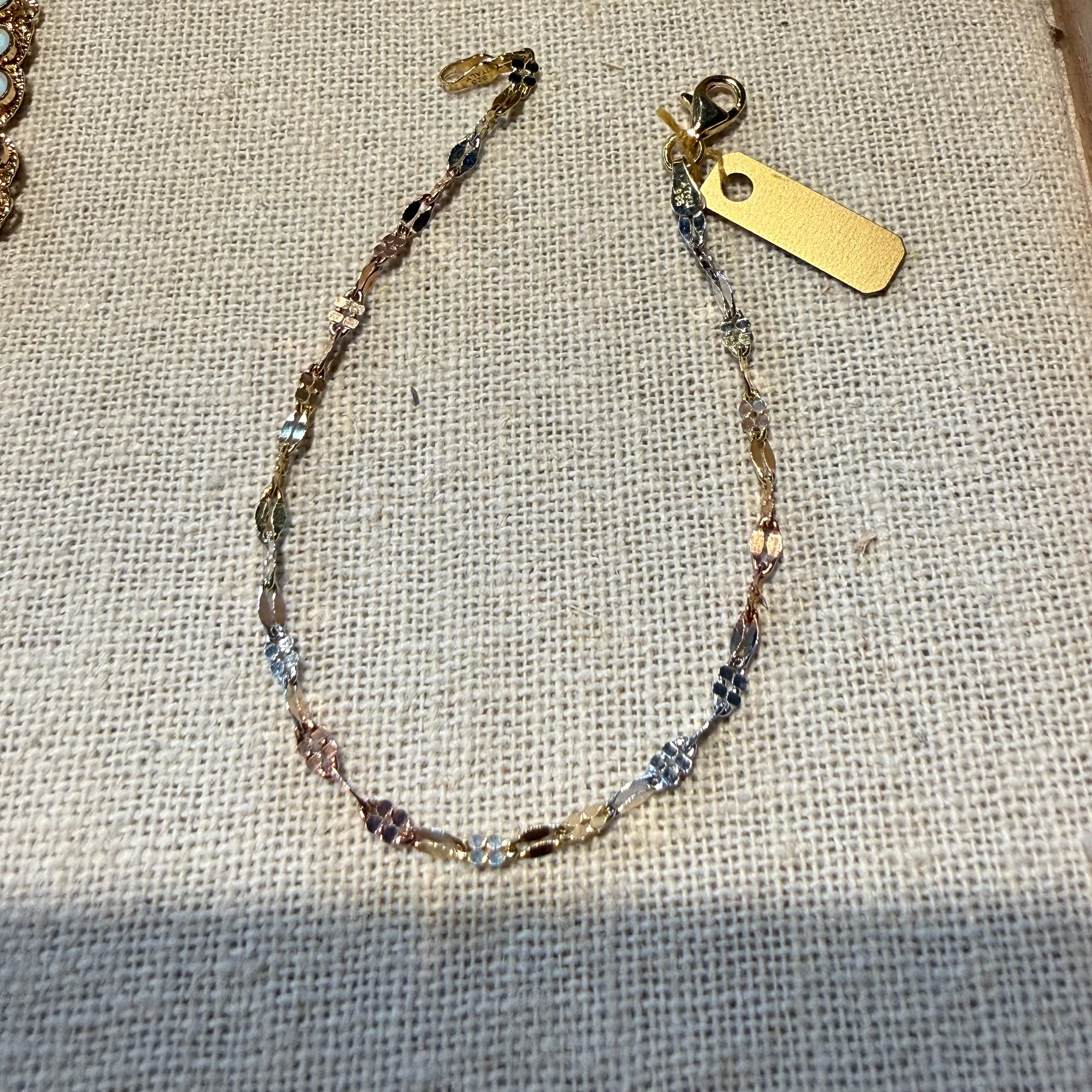 Tri-Color Italian Link Bracelet - Homage Pasadena
