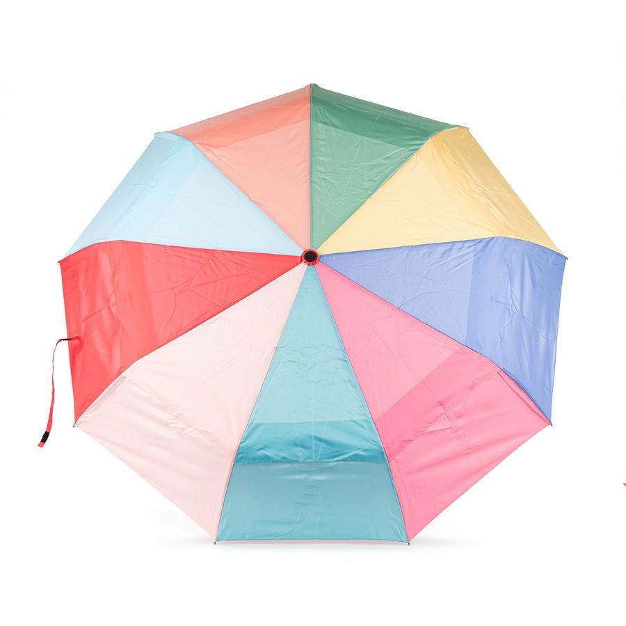 Waterloo Recycled Nylon Umbrella - Bright Rainbow Ori London
