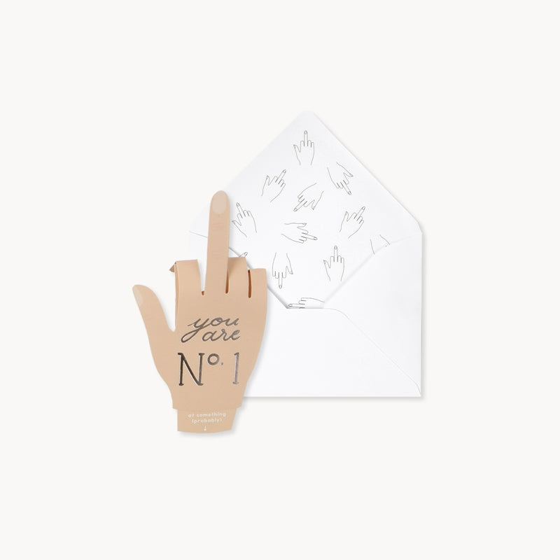 Number One Pop-Up Card UWP Luxe