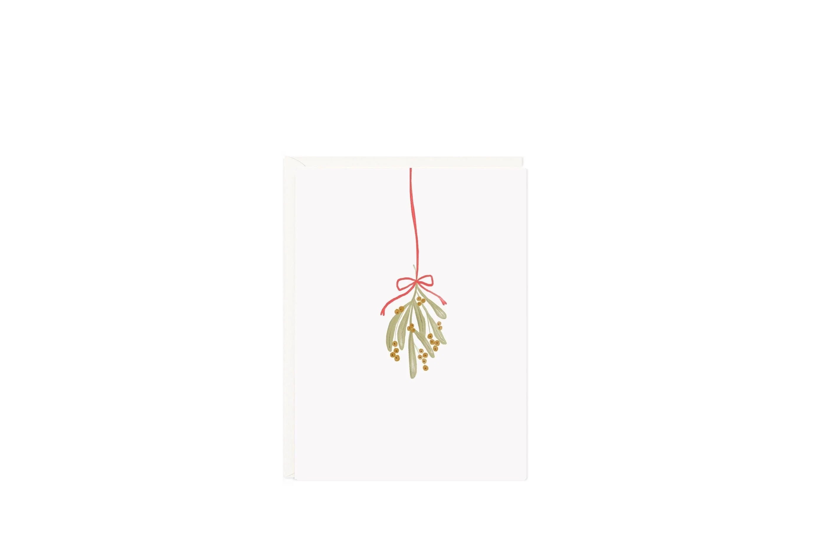 Mistletoe Holiday Card