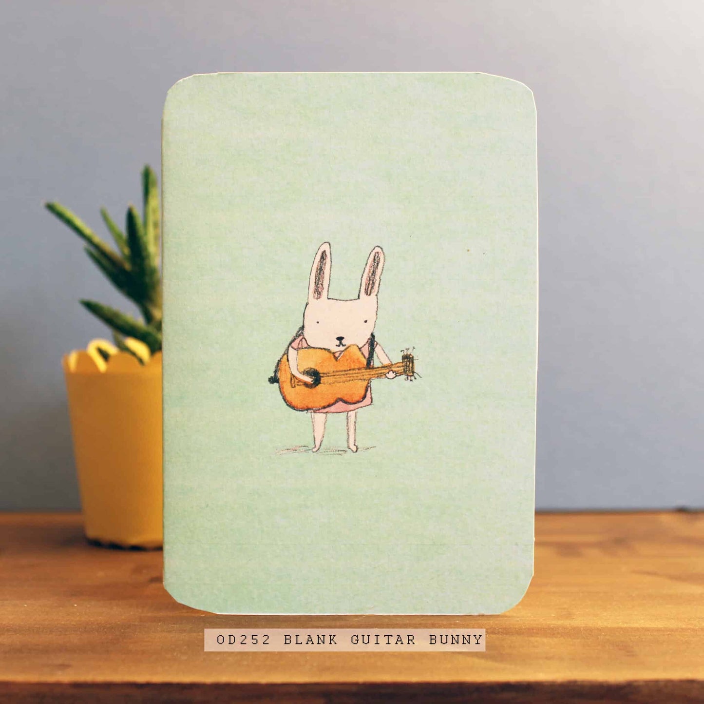 Guitar Bunny Card