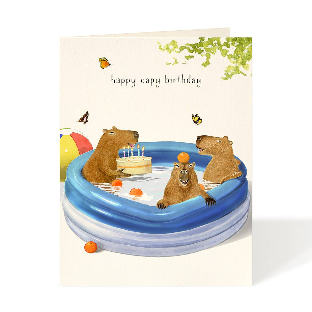 Birthday Capybara Card
