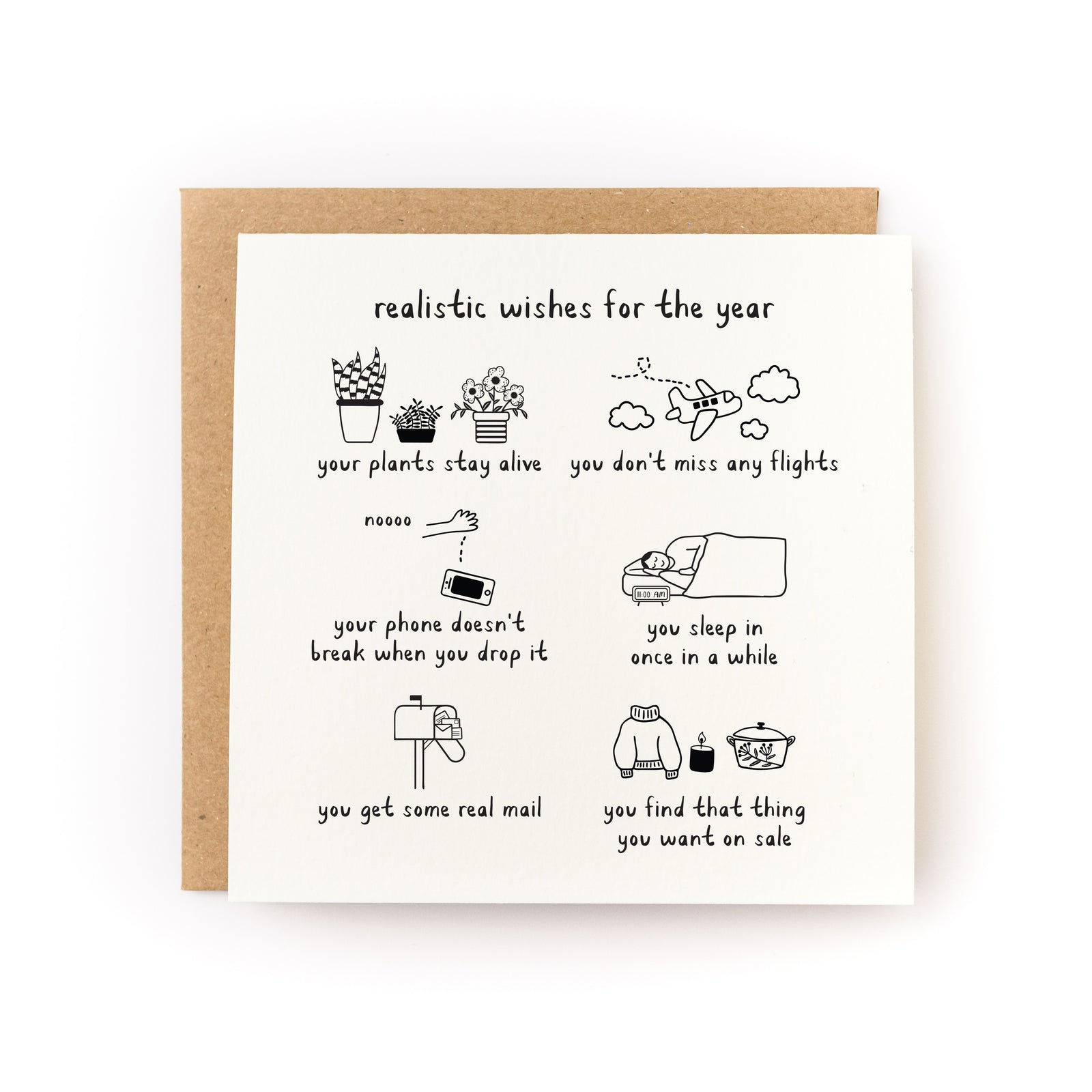 Realistic Wishes For The Year Card Kwohtations