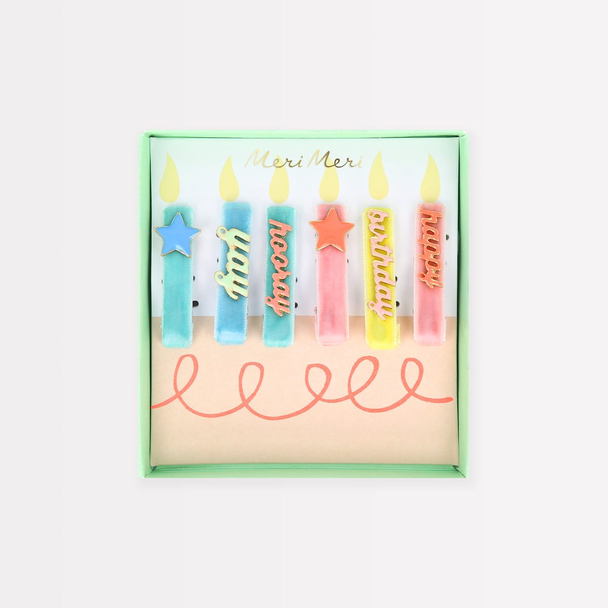 Happy Birthday Enamel Hair Clips