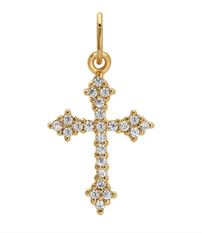 Lourdes Gothic Cross Charm