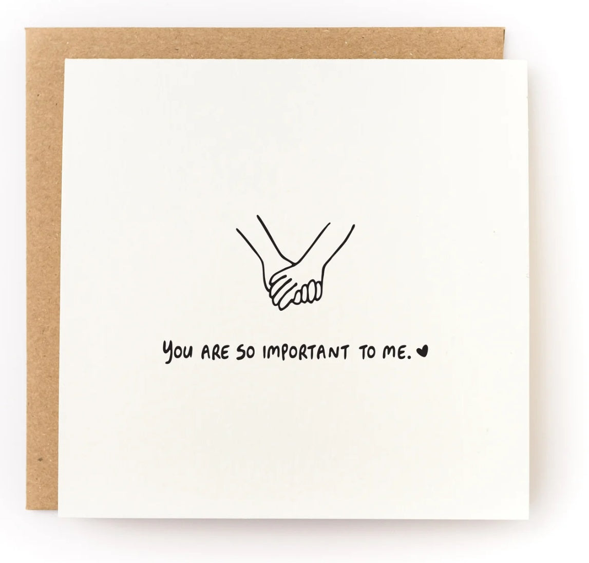 You Are So Important To Me Letterpress Card