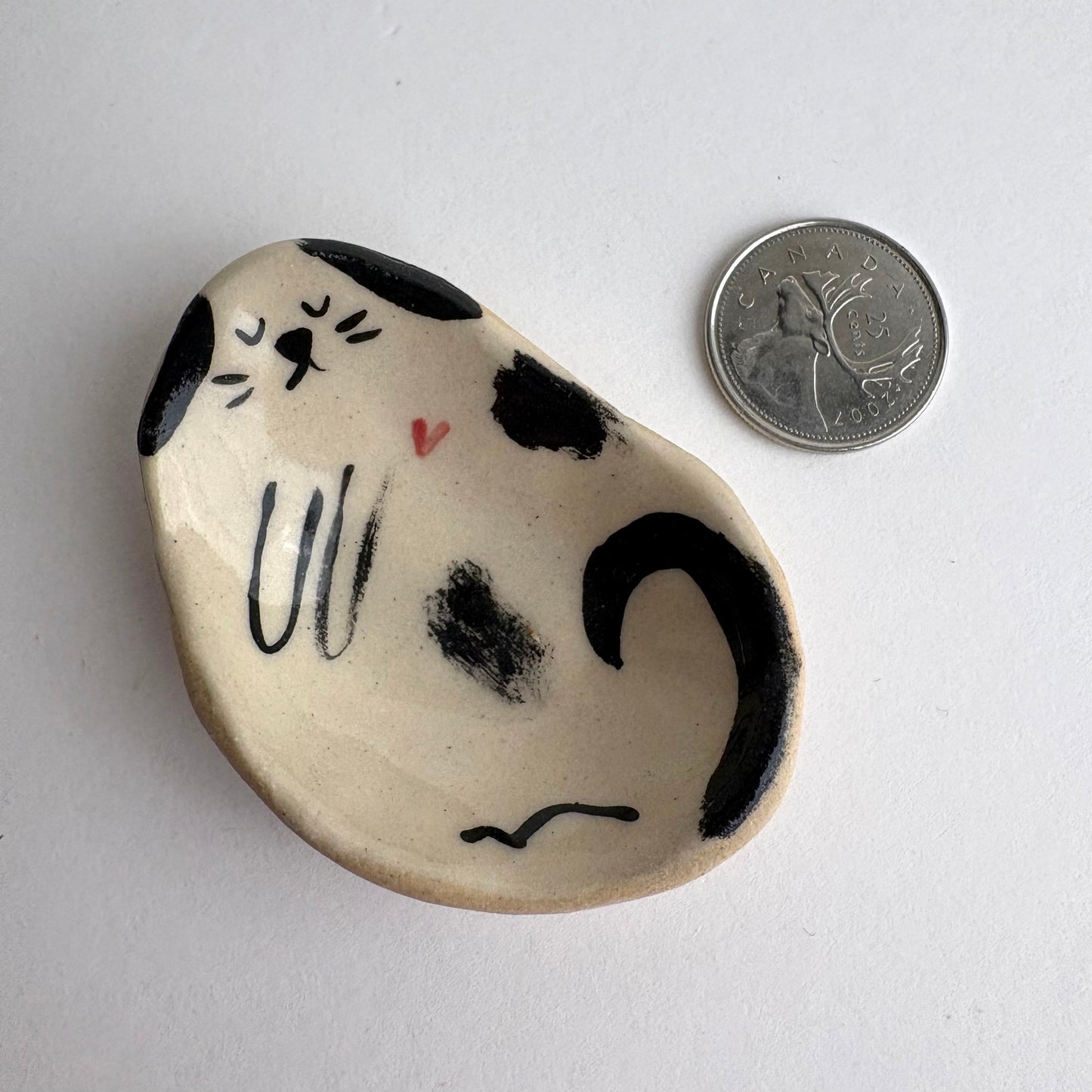 Tiny Handcrafted Ceramic Dog Dish