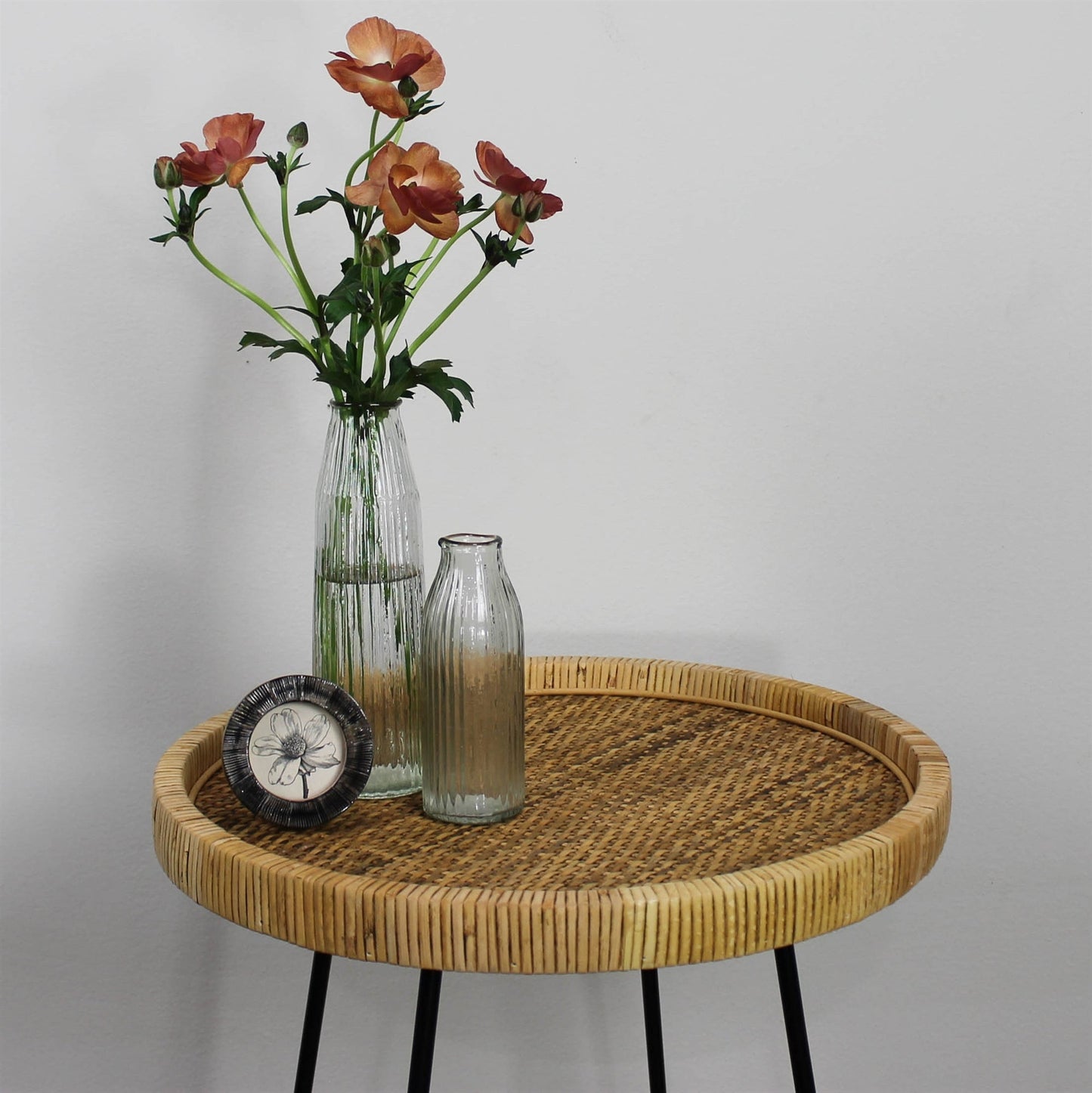 Picture Frame Round, Resin 3x3 - Chagrin Horn