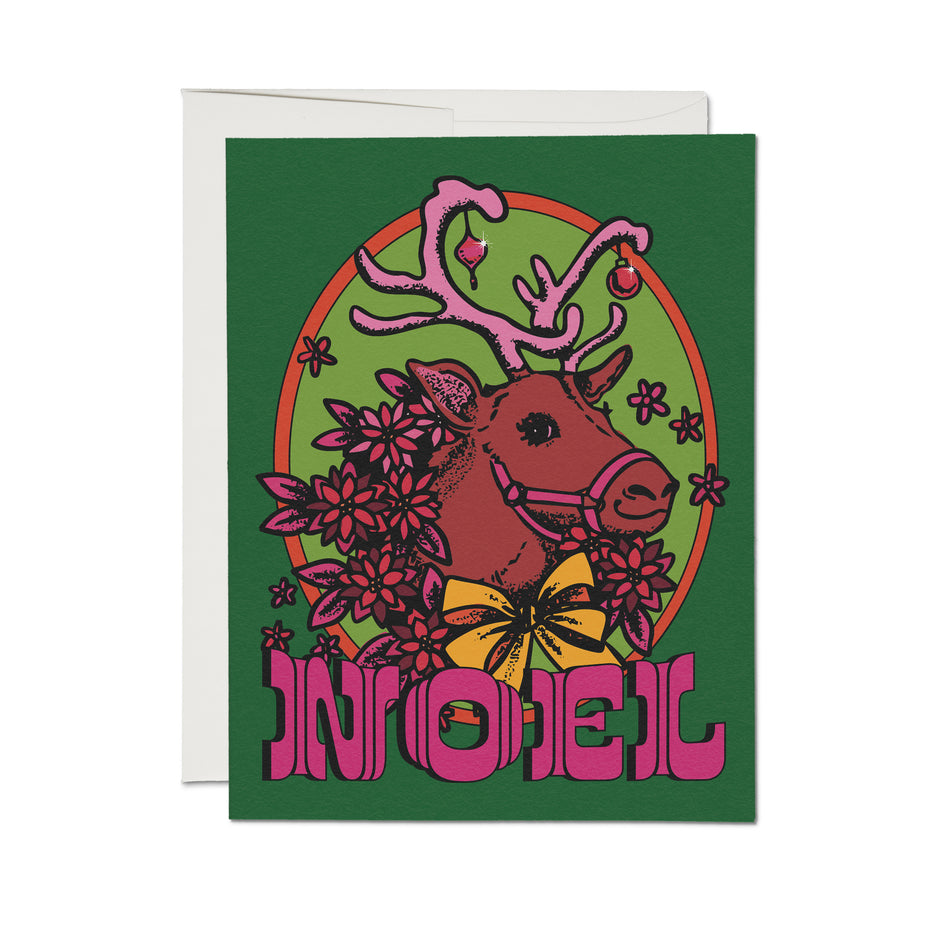 Noel Reindeer Holiday Card