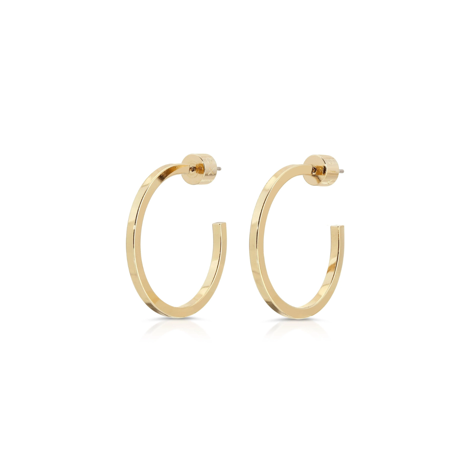 Ava 1" Square Wire Hoop Earring